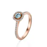 pierścionek z akwamarynem różowe złoto AJPZ_024 pierścionek z akwamarynem różowe złoto AJPZ_024